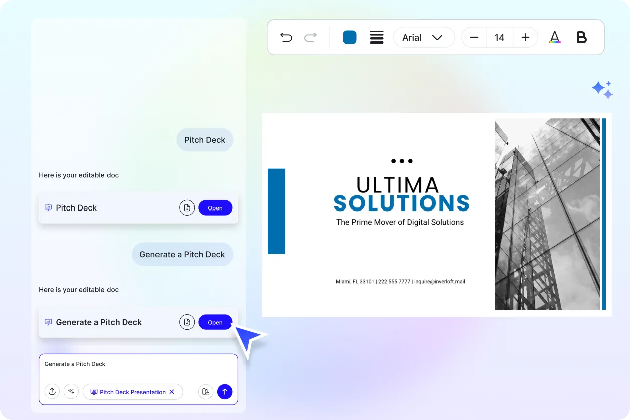 Free AI Pitch Deck Presentation Generator, AI Pitch Deck Slide Maker Online [ No Signup ]